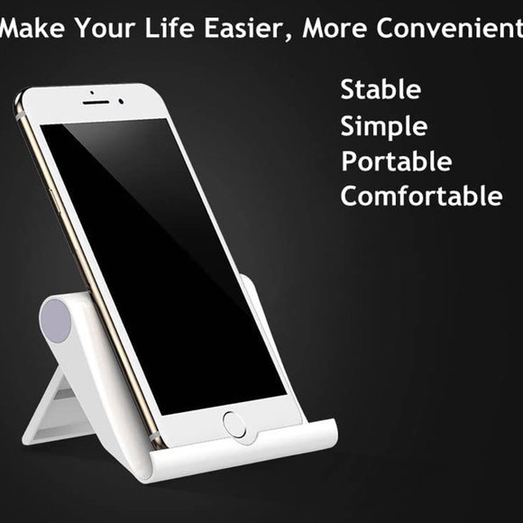 Multi-Angle Foldable Cell Phone Stand for Desk - Picture 3 of 9